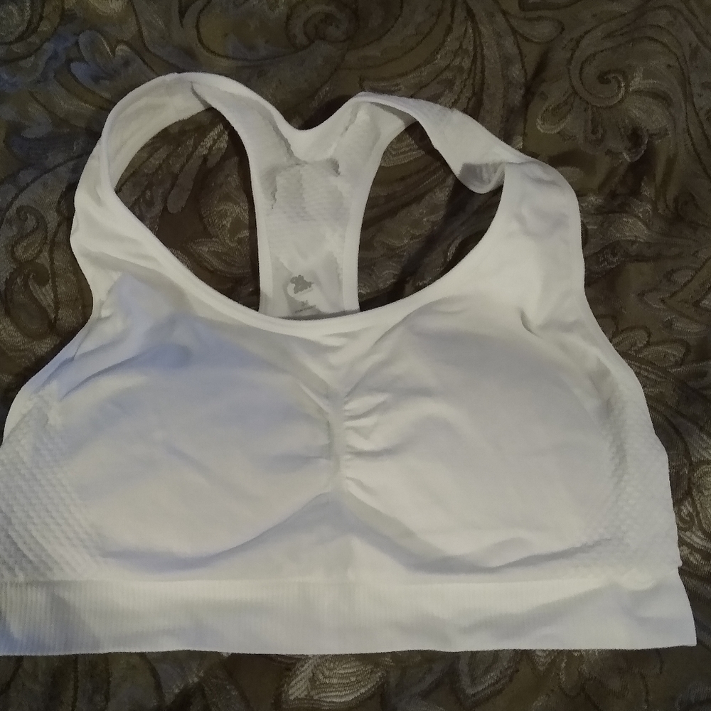 Justice White Sports Bra
